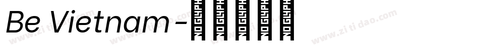Be Vietnam字体转换